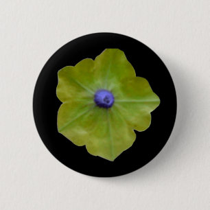 Macaron Rond 5 Cm Bouton vert et bleu Petunia
