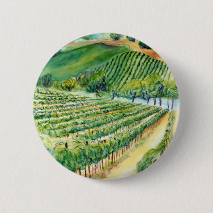 Macaron Rond 5 Cm Bouton Vignoble de Californie