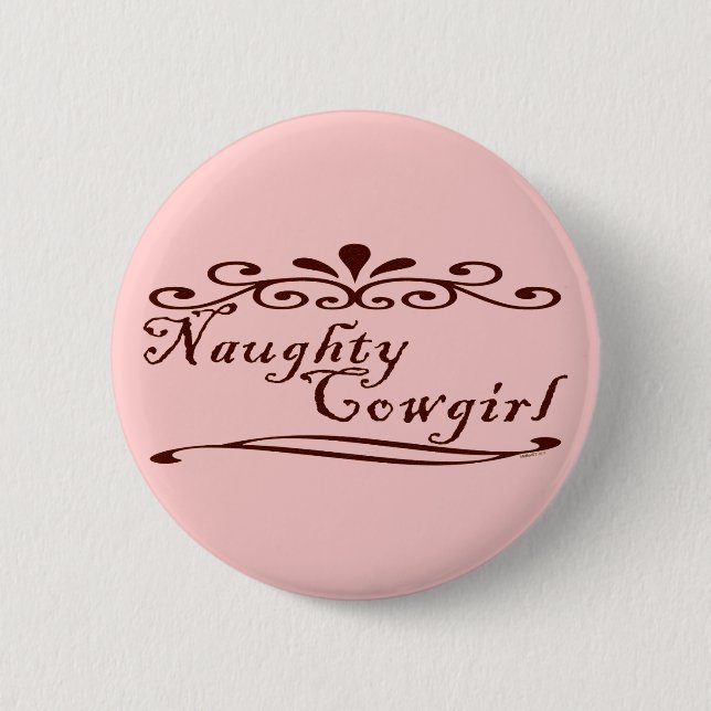 Macaron Rond 5 Cm Bouton vilain de cow-girl (Devant)