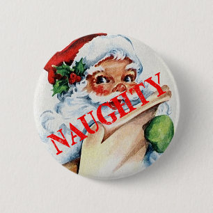 Macaron Rond 5 Cm Bouton vilain de Pin d'insigne de Noël de Noël d