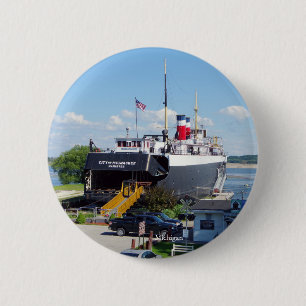Macaron Rond 5 Cm bouton Ville de Milwaukee