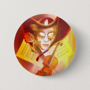 Macaron Rond 5 Cm Bouton violoniste de Venise