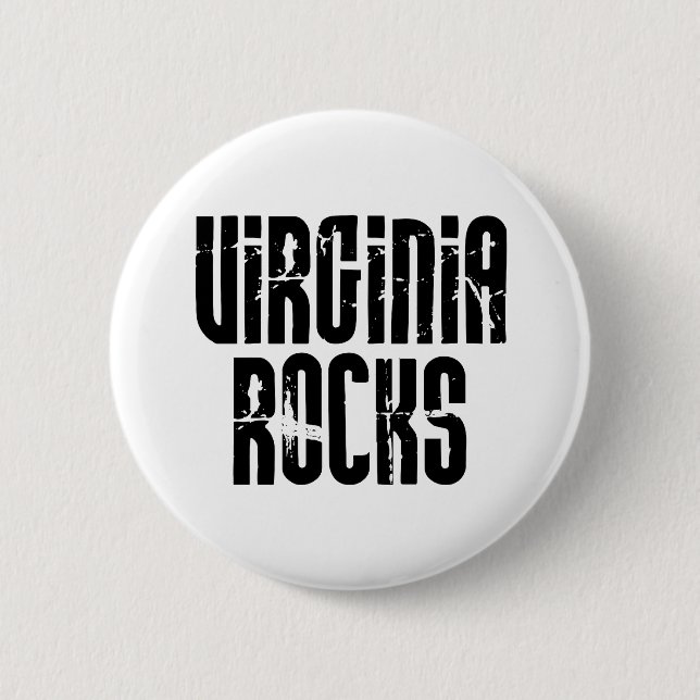Macaron Rond 5 Cm Bouton Virginia Rocks (Devant)