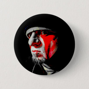 Macaron Rond 5 Cm Bouton Visage Kaos Anubis