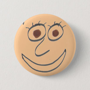 Macaron Rond 5 Cm Bouton Visages amusants