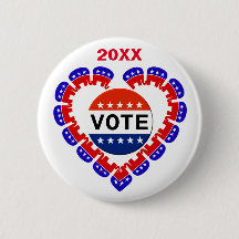 Bouton Votez Républicain
