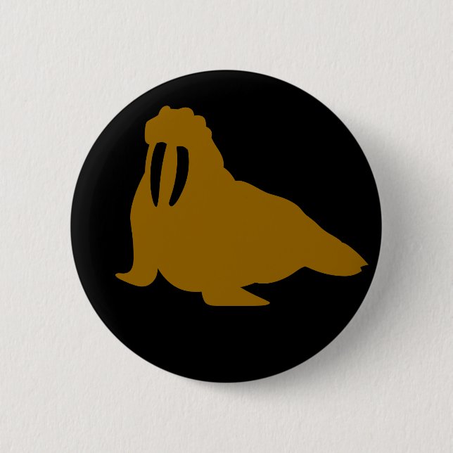 Macaron Rond 5 Cm Bouton Walrus (Devant)