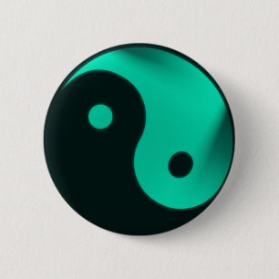 Macaron Rond 5 Cm Bouton Yin yang