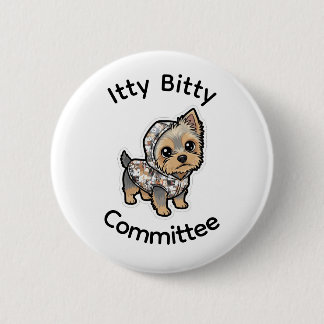 Macaron Rond 5 Cm Bouton yorkie mignon