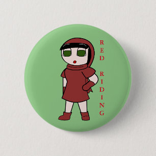Macaron Rond 5 Cm Bouton Zack Dragonblade - Red Riding