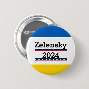 Macaron Rond 5 Cm Bouton Zelensky 2024