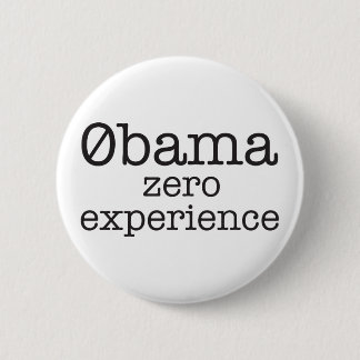 Macaron Rond 5 Cm Bouton zéro d'expérience de Zerobama Obama