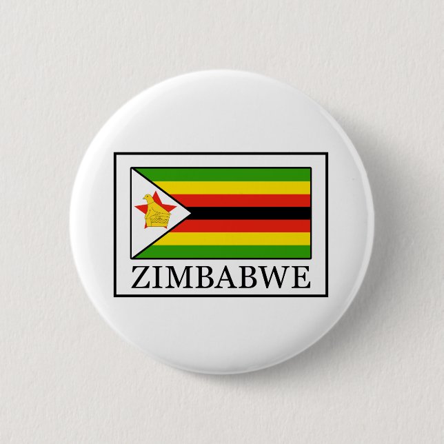Macaron Rond 5 Cm Bouton Zimbabwe (Devant)