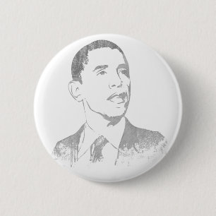 Macaron Rond 5 Cm Boutons affligés de Barack Obama