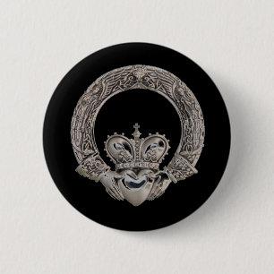 Macaron Rond 5 Cm Boutons de Claddagh