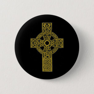 Macaron Rond 5 Cm Boutons de croix celtique
