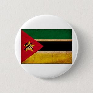 Macaron Rond 5 Cm Boutons de drapeau de la Mozambique