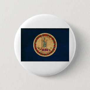 Macaron Rond 5 Cm Boutons de drapeau de la Virginie