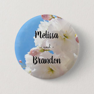 Macaron Rond 5 Cm Boutons de Faveurs de Mariage Mariée Nom du Marié