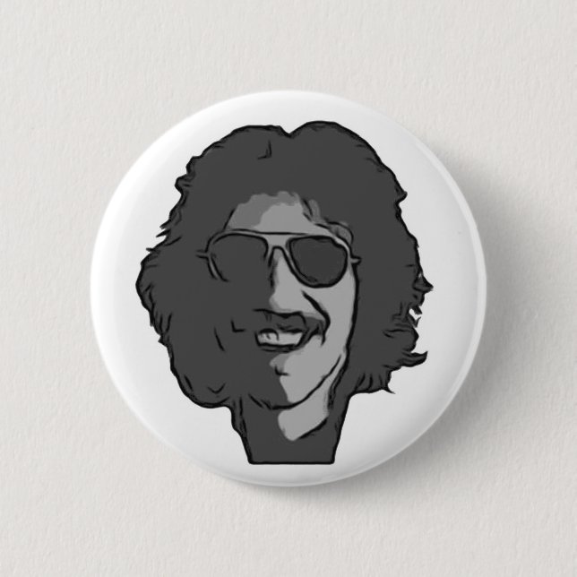 Macaron Rond 5 Cm Boutons de Freddie de saxophone (Devant)