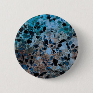 Macaron Rond 5 Cm Boutons de granit bleu