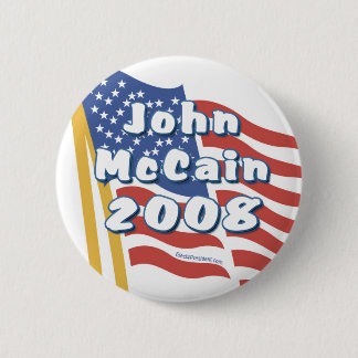 Macaron Rond 5 Cm Boutons de John McCain