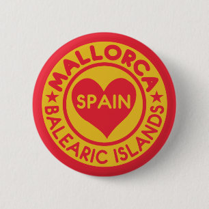 Macaron Rond 5 Cm Boutons de MAJORQUE Espagne