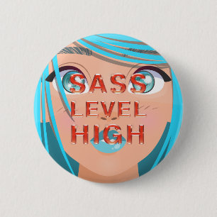 Macaron Rond 5 Cm Boutons de niveau de Sass élevé