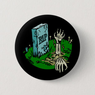 Macaron Rond 5 Cm Boutons de zombi