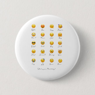 Macaron Rond 5 Cm Boutons d'emoji