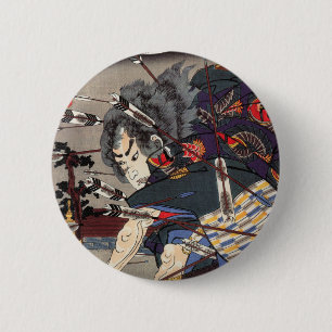 Macaron Rond 5 Cm Boutons des samouraïs II