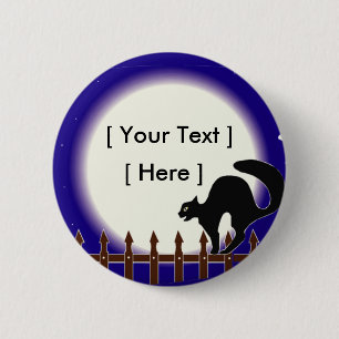Macaron Rond 5 Cm Boutons d'Halloween personnalisés