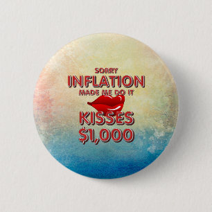 Macaron Rond 5 Cm Boutons d'inflation TEE Kiss