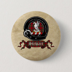 Macaron Rond 5 Cm Boutons d'insigne de clan Stewart