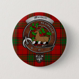 Macaron Rond 5 Cm Boutons d'insigne du clan Maxwell
