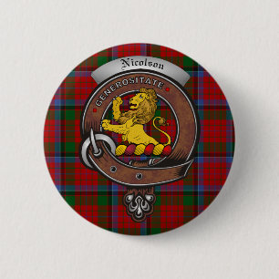 Macaron Rond 5 Cm Boutons d'insigne Nicolson Clan