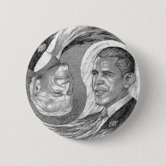 Macaron Rond 5 Cm Boutons d'ObamaBiden