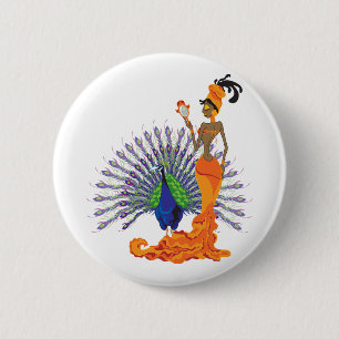 Macaron Rond 5 Cm Boutons d'Oshun