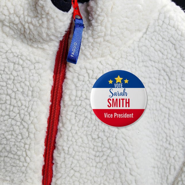 Macaron Rond 5 Cm Boutons du vote du conseil des étudiants (Créateur téléchargé)