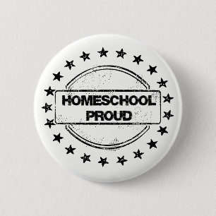 Macaron Rond 5 Cm Boutons fiers de Homeschool