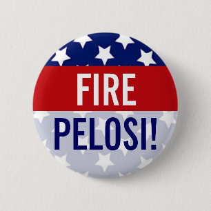 Macaron Rond 5 Cm Boutons Fire Pelosi, Stars et rayures