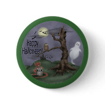 Boutons heureux de Halloween