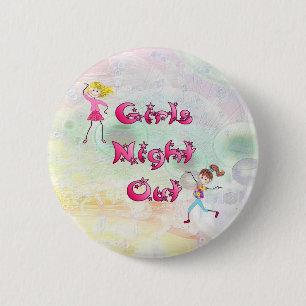 Macaron Rond 5 Cm Boutons Night Out de la fille