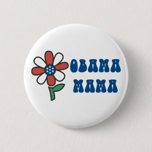 Macaron Rond 5 Cm Boutons Obama Mama