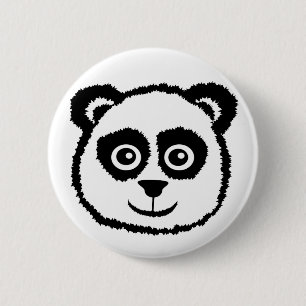Macaron Rond 5 Cm Boutons Panda