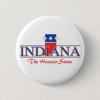 Macaron Rond 5 Cm Boutons patriotiques de l'Indiana