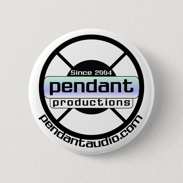 Macaron Rond 5 Cm Boutons pendants de logo (Devant)