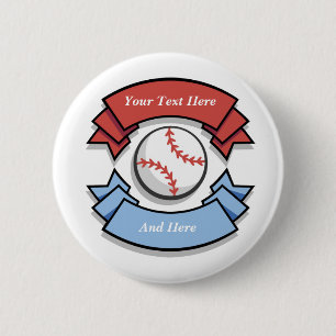 Macaron Rond 5 Cm Boutons personnalisés de baseball