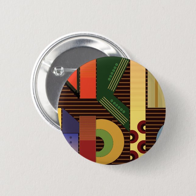 Macaron Rond 5 Cm Boutons Perspective (Devant & derrière)
