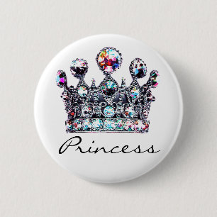 Macaron Rond 5 Cm Boutons princesse royale de la Couronne